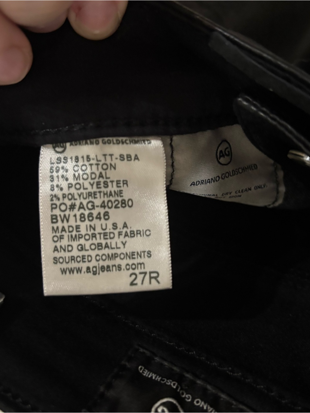 AG Adriano Goldschmied Farrah Skinny Ankle Lace-Up Pants Black - Picture 6 of 8